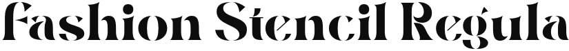 Fashion Stencil font download