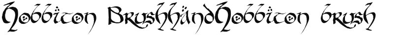 Hobbiton Brush hand font download