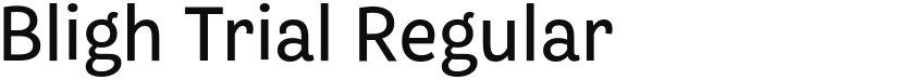 Bligh Trial font download