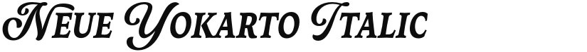 Neue Yokarto font download