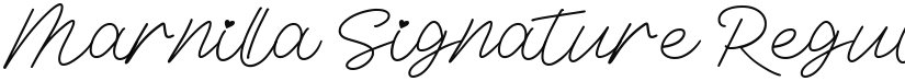Marnilla Signature font download