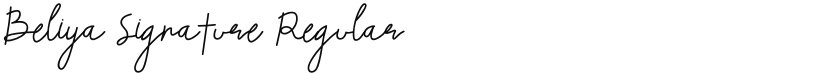 Beliya Signature font download