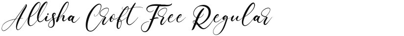 Allisha Croft Free font download