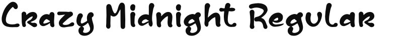 Crazy Midnight font download