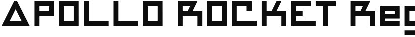 APOLLO ROCKET font download