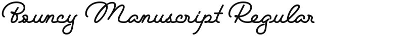 Bouncy Manuscript font download