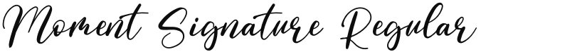 Moment Signature font download