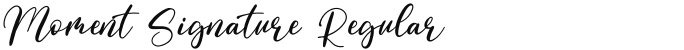 Moment Signature Regular