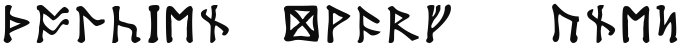 Tolkien Dwarf Runes