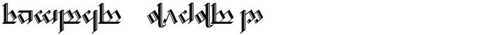 Tengwar Noldor 2