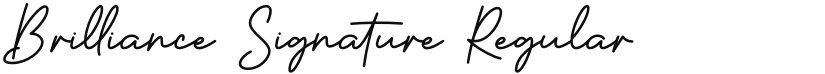 Brilliance Signature font download