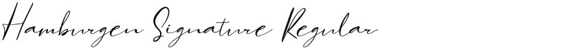 Hamburgen Signature font download