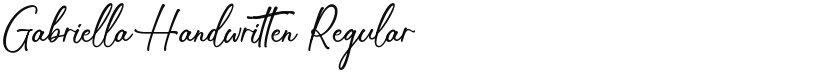 Gabriella Handwritten font download