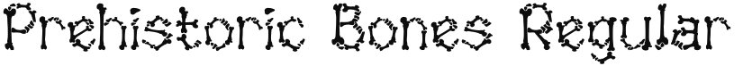 Prehistoric Bones font download