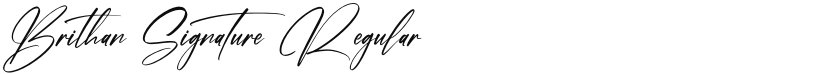 Brithan Signature font download
