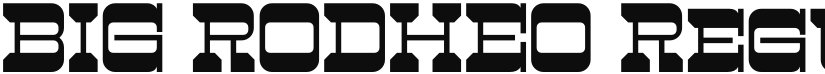 BIG RODHEO font download