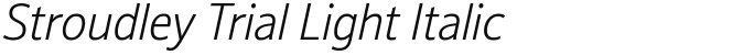 Stroudley Trial Light Italic