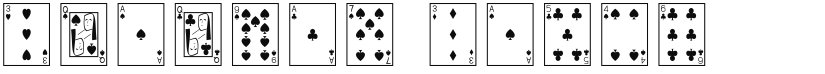 Playing Cards font download