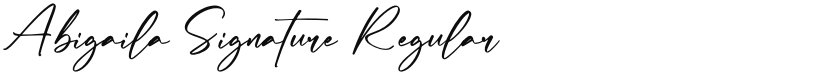 Abigaila Signature font download