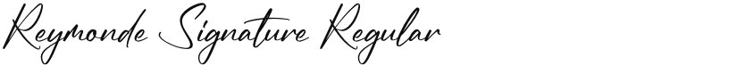 Reymonde Signature font download