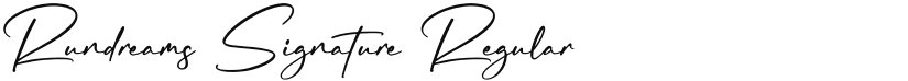 Rundreams Signature font download