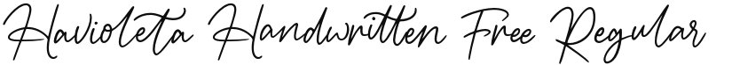Havioleta Handwritten Free font download