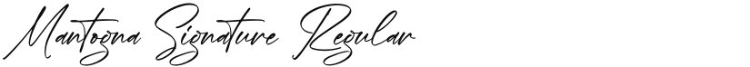 Mantogna Signature font download