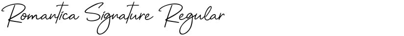 Romantica Signature font download