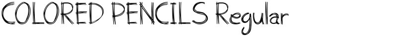 COLORED PENCILS font download
