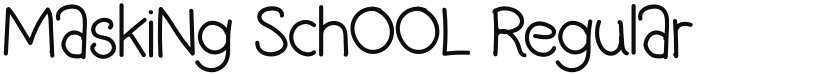 MaskiNg SchOOL font download