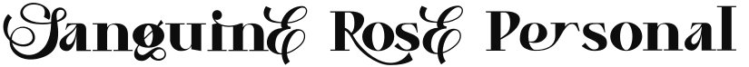 Sanguine Rose font download