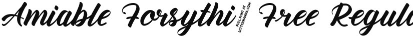 Amiable Forsythia Free font download