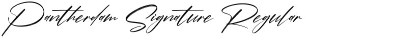 Pantherdam Signature font download