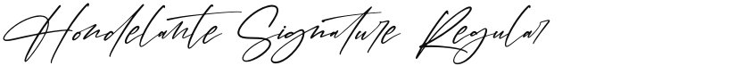 Hondelante Signature font download