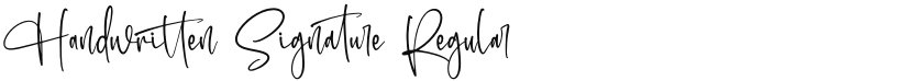 Handwritten Signature font download