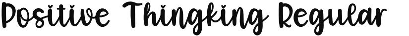 Positive Thingking font download
