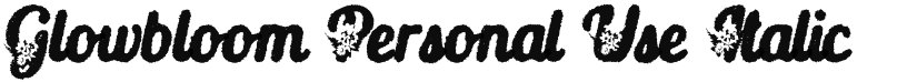Glowbloom Personal Use font download