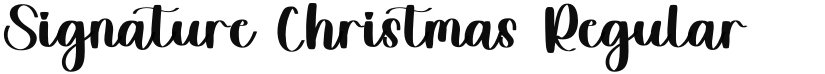 Signature Christmas font download