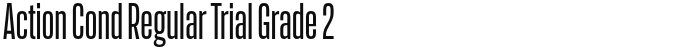 Action Cond Regular Trial Grade 2