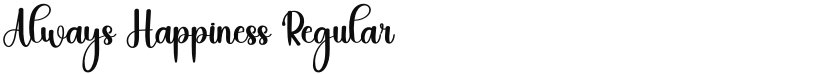 Always Happiness font download
