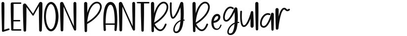 LEMON PANTRY font download