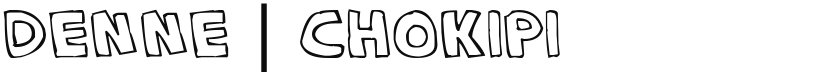 Denne Chokipi font download