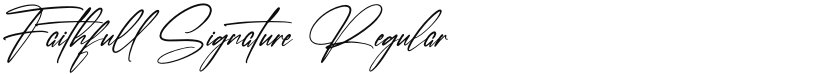 Faithfull Signature font download