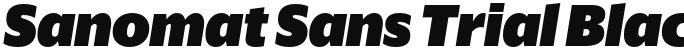 Sanomat Sans Trial Black Italic