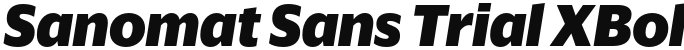 Sanomat Sans Trial XBold Italic