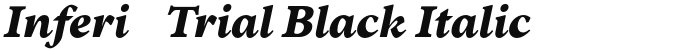 Inferi-Trial Black Italic