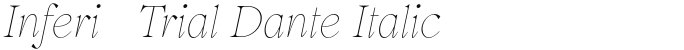 Inferi-Trial Dante Italic