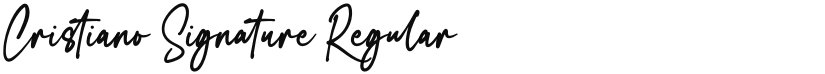 Cristiano Signature font download