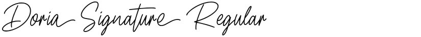 Doria Signature font download