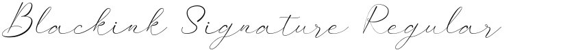 Blackink Signature font download